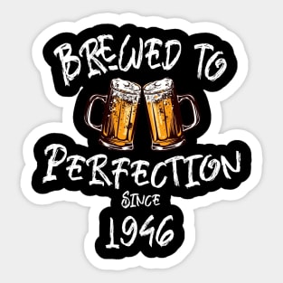 Brewed to Perfection, Personalized Birth Year T-shirt, Birthday Custom Shirt, Birthday Gift, Tee Sticker